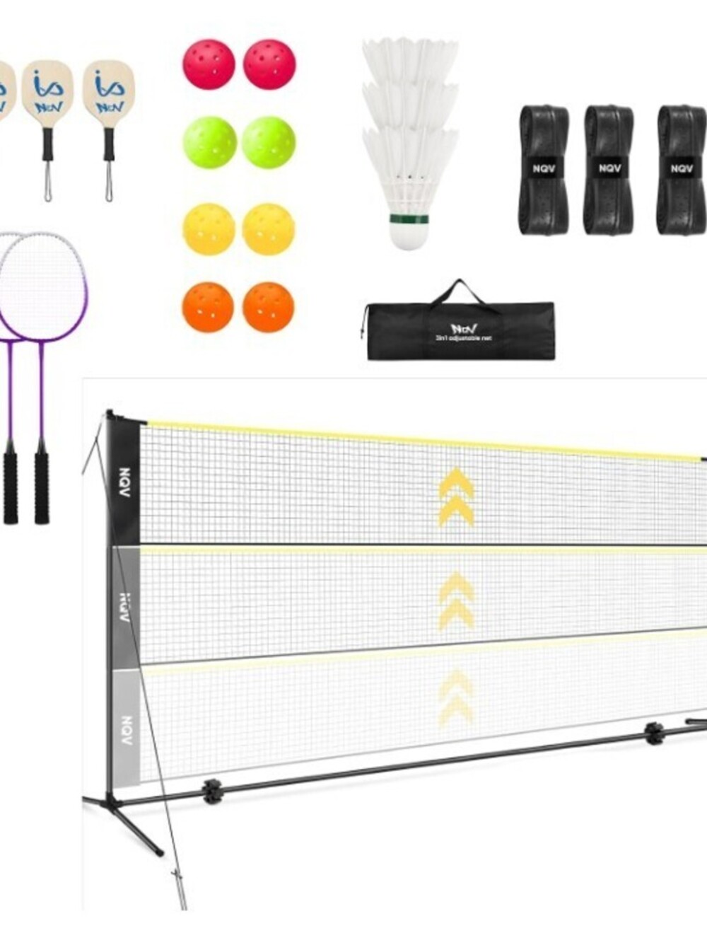 Portable Outdoor Gaming Net Set-Pickleball, Volleyball, Badminton, etc